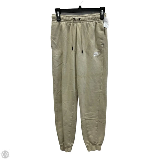 Athletic Pants By Nike In Beige, Size: Xs