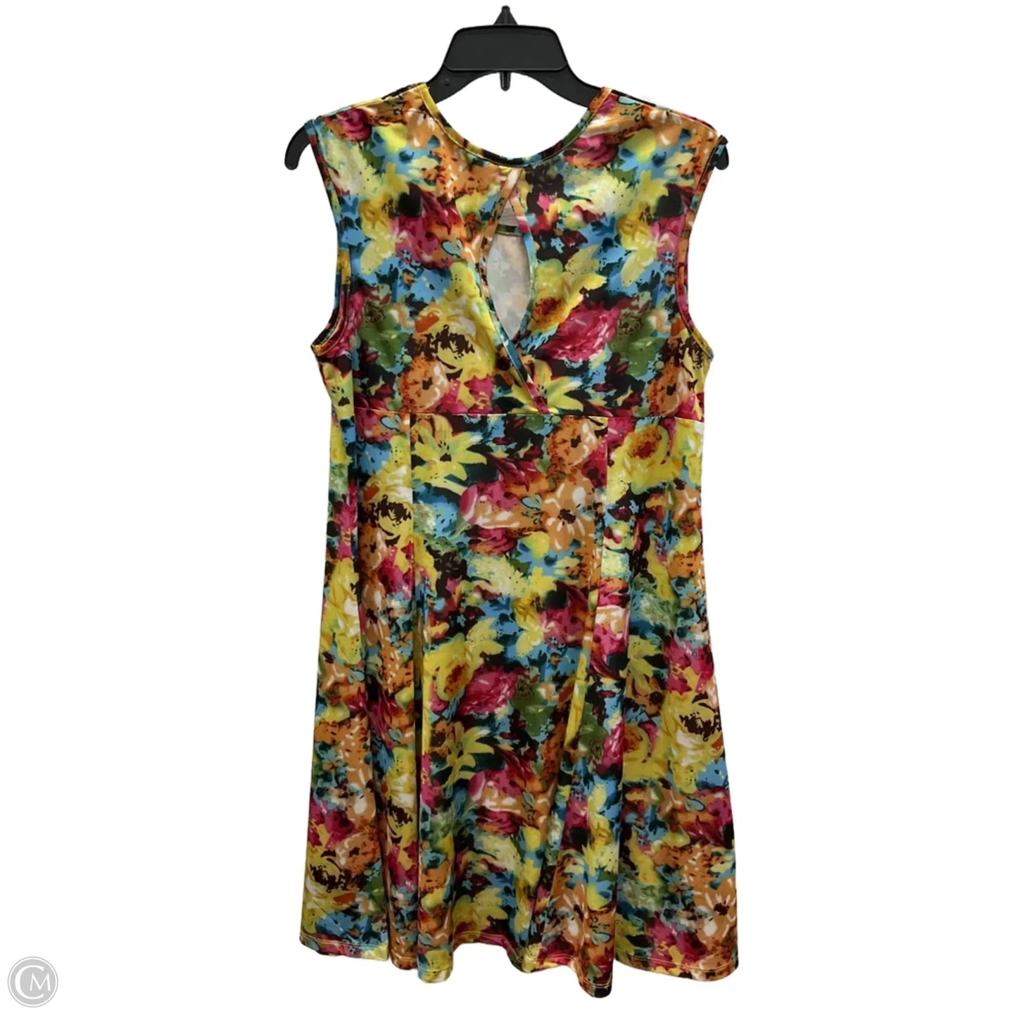 Dress Casual Midi By Keren Hart In Floral Print, Size: L