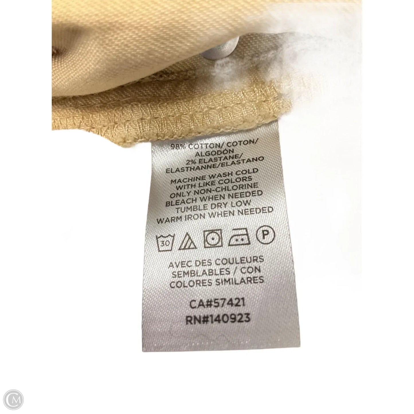 Jeans Straight By Loft In Yellow, Size: 6