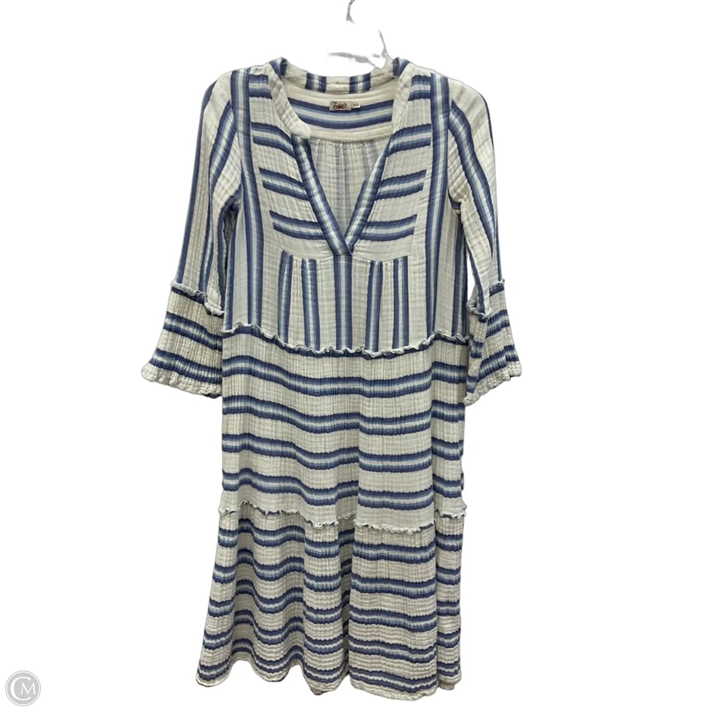 Dress Casual Maxi By Faherty In Striped Pattern, Size: Xs