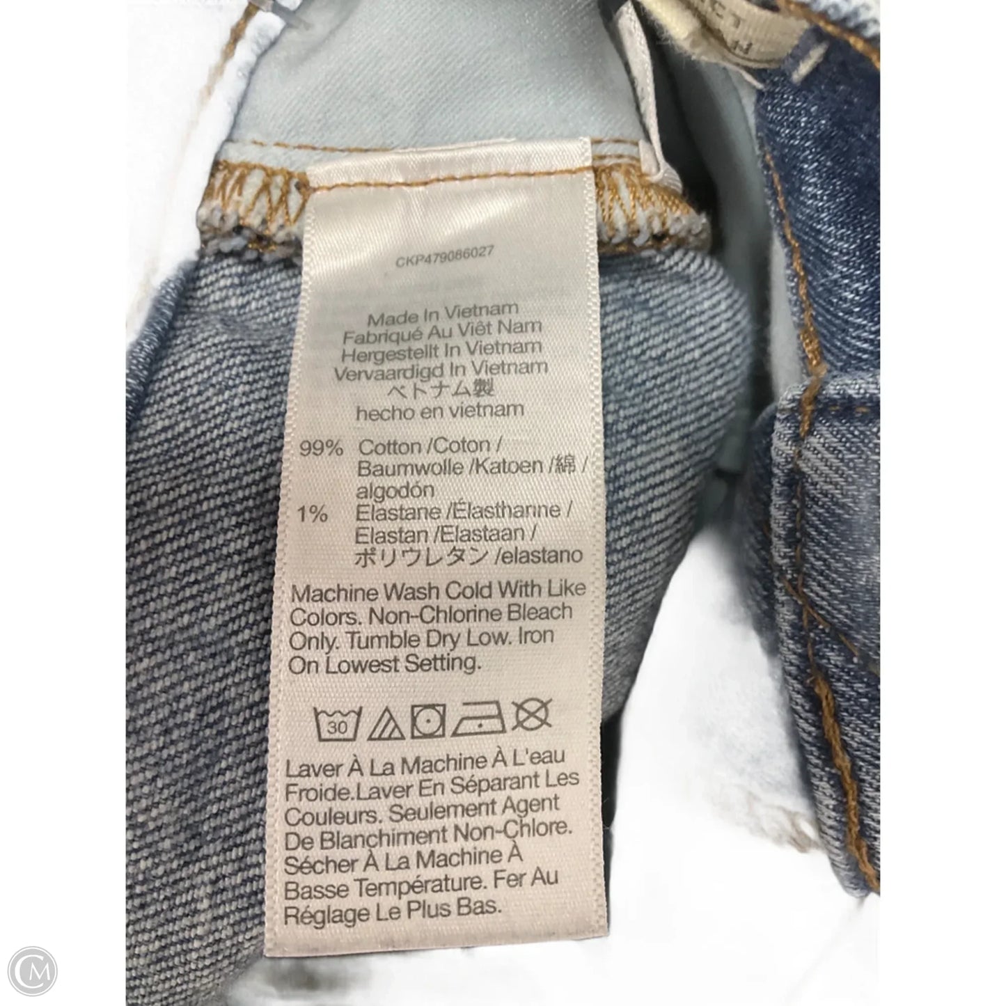 Jeans Straight By Madewell In Blue, Size: 4