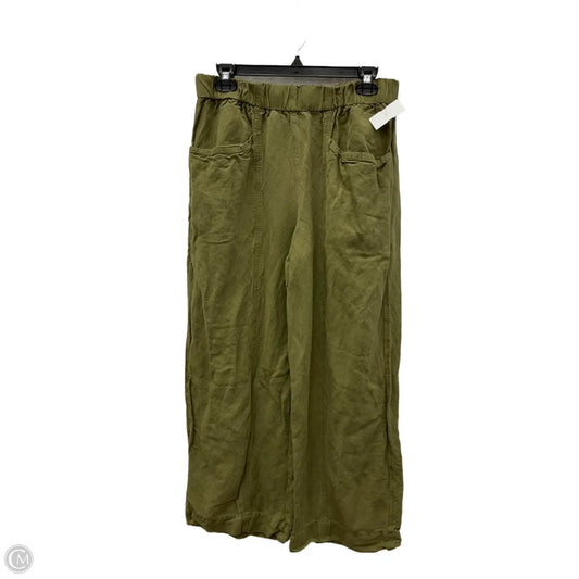 Pants Linen By Madewell In Green, Size: M