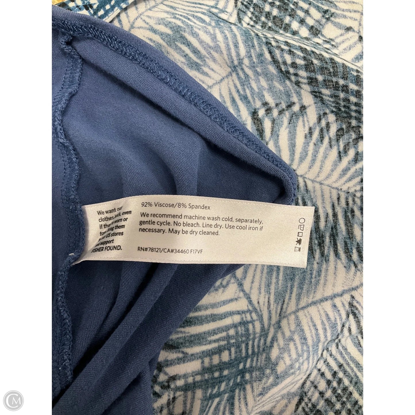 Dress Casual Midi By Eileen Fisher In Blue, Size: M