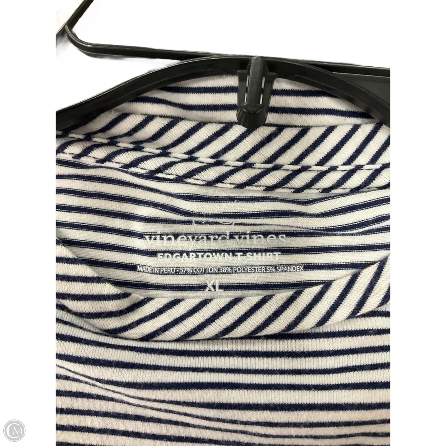 Top Long Sleeve By Vineyard Vines In Striped Pattern, Size: Xl