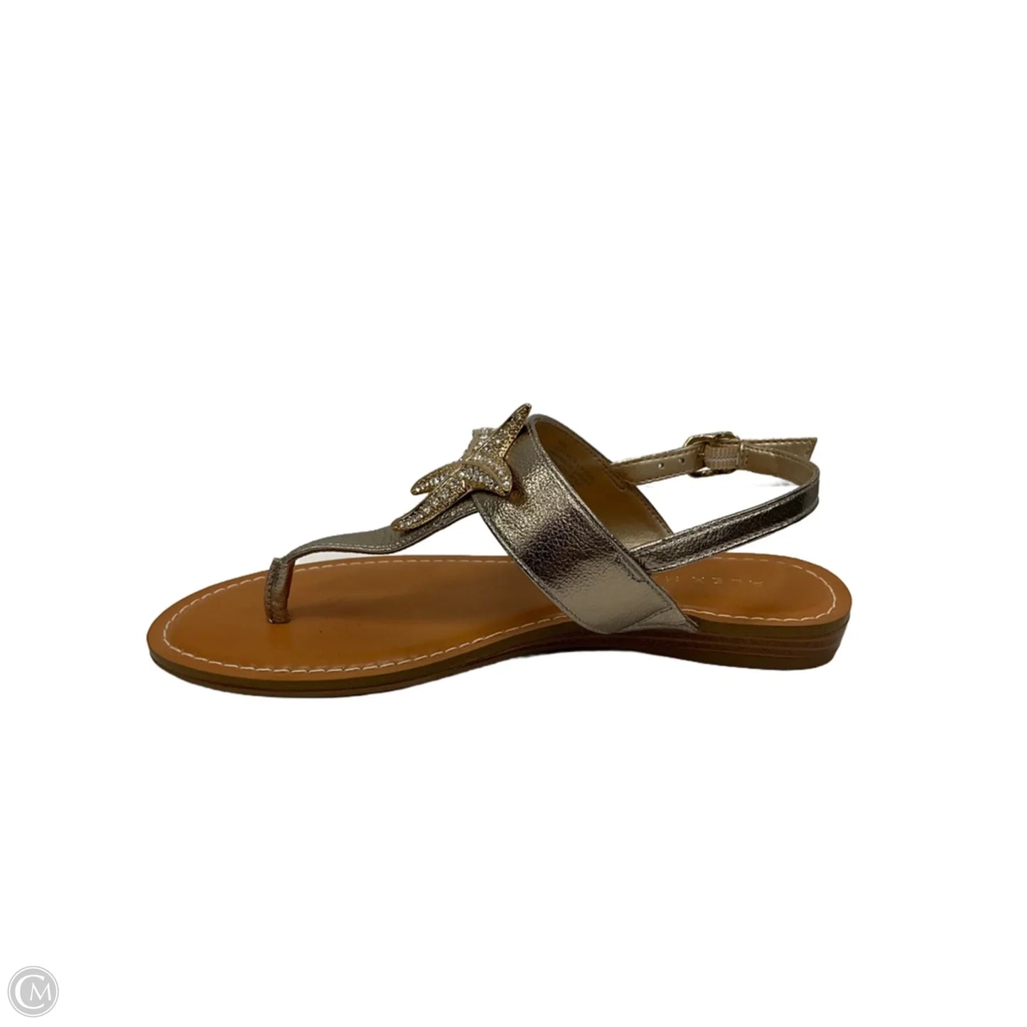 Sandals Flats By Alex Marie In Gold, Size: 6