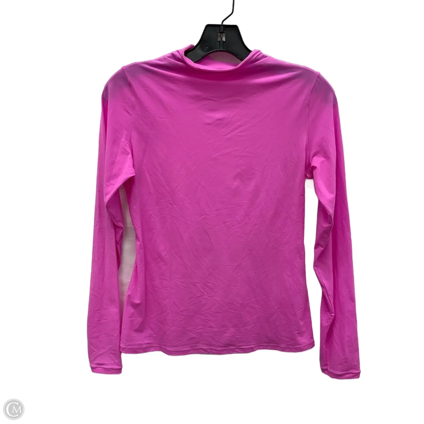 Athletic Top Long Sleeve Collar By Skims In Pink, Size: L