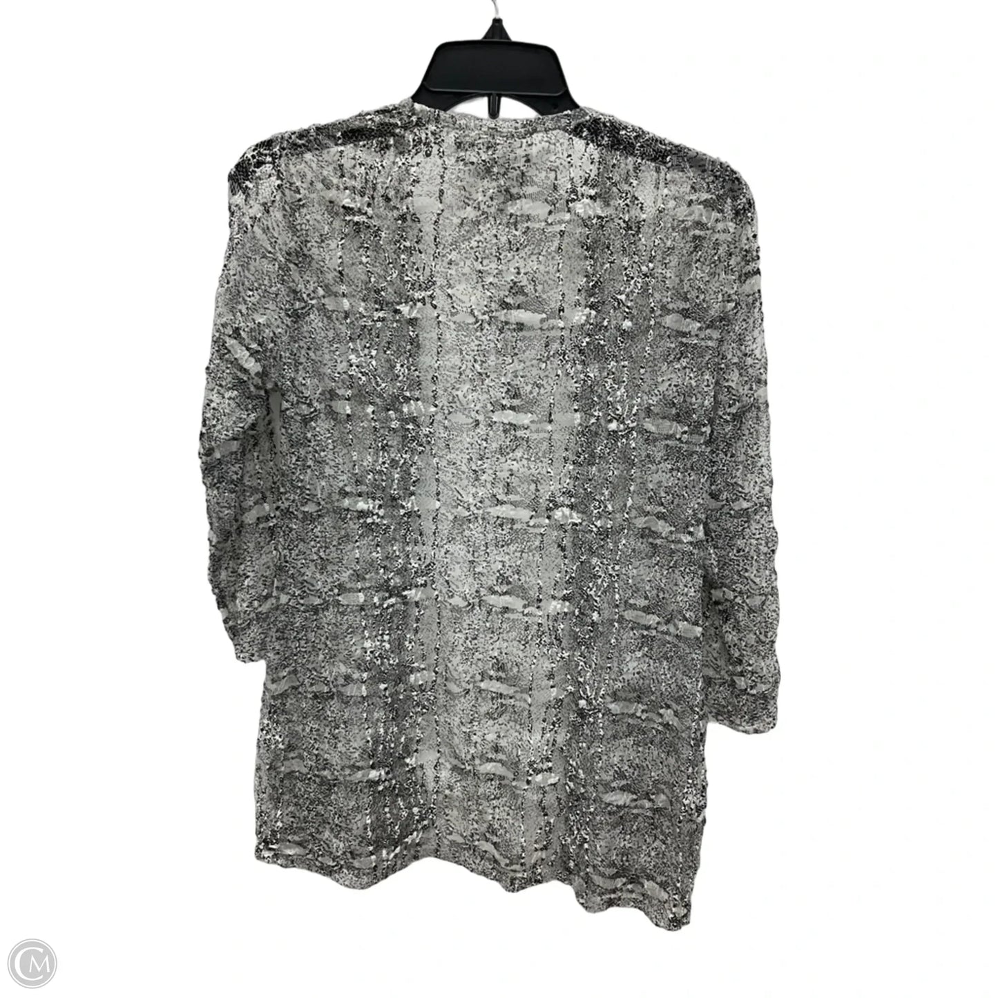Cardigan By Chicos In Snakeskin Print, Size: S