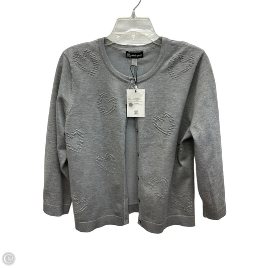 Cardigan By Cable And Gauge In Grey, Size: Xl