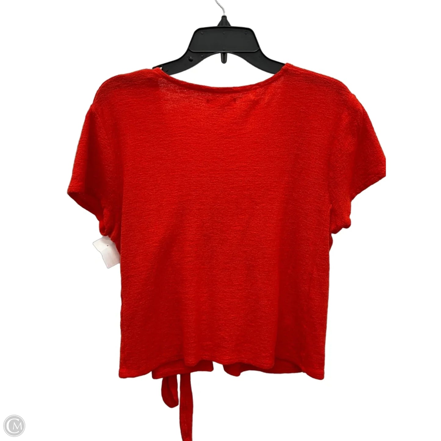 Top Short Sleeve By Madewell In Orange, Size: L