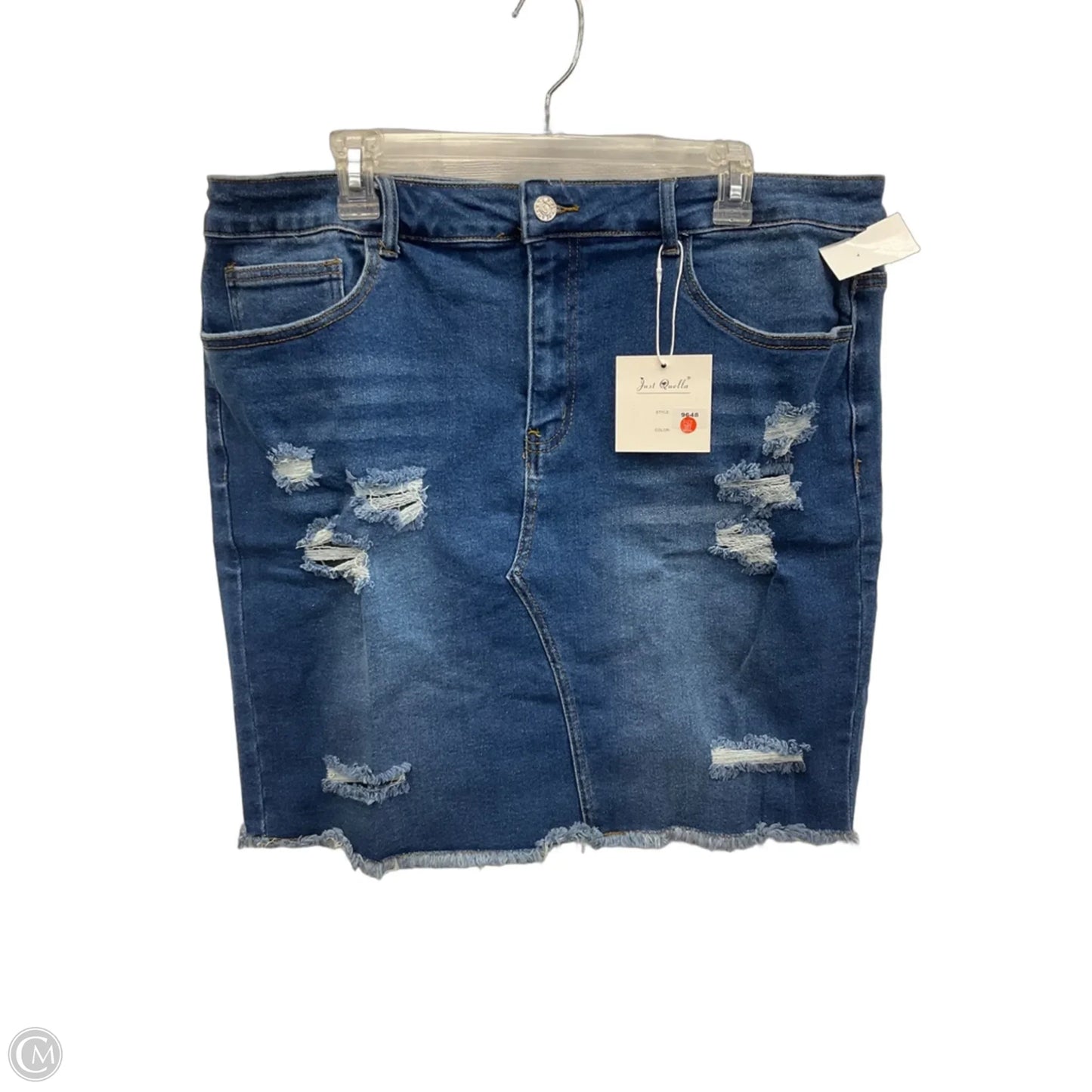 Skirt Midi By Clothes Mentor In Blue, Size: 16