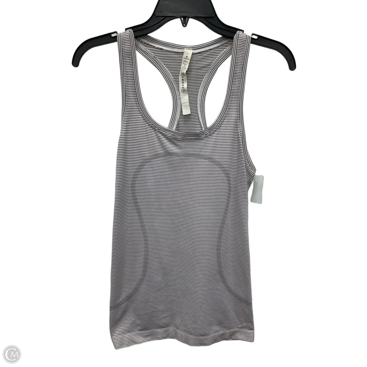 Athletic Tank Top By Lululemon In Striped Pattern, Size: M