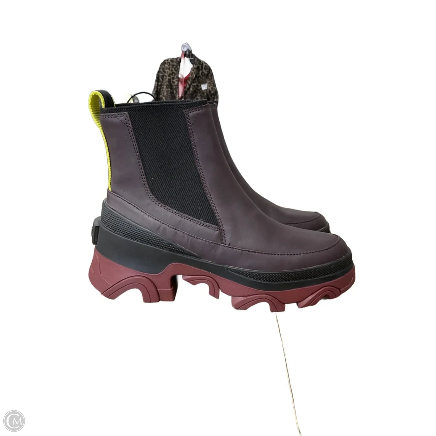 Boots Ankle Heels By Sorel In Maroon, Size: 6