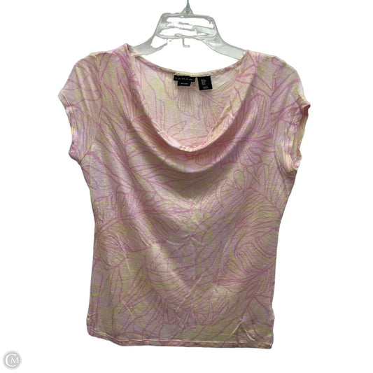 Top Short Sleeve By Tahari In Floral Print, Size: S
