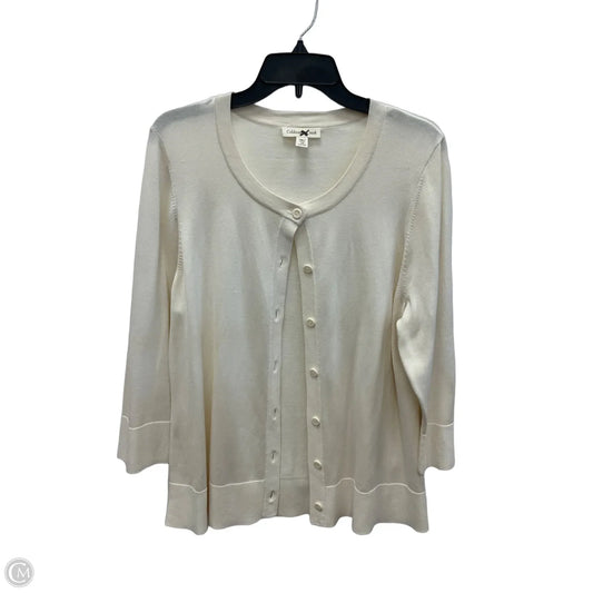 Cardigan By Coldwater Creek In Cream, Size: Xl