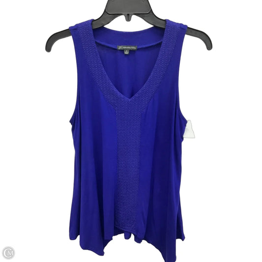 Top Sleeveless By Adrianna Papell In Blue, Size: M