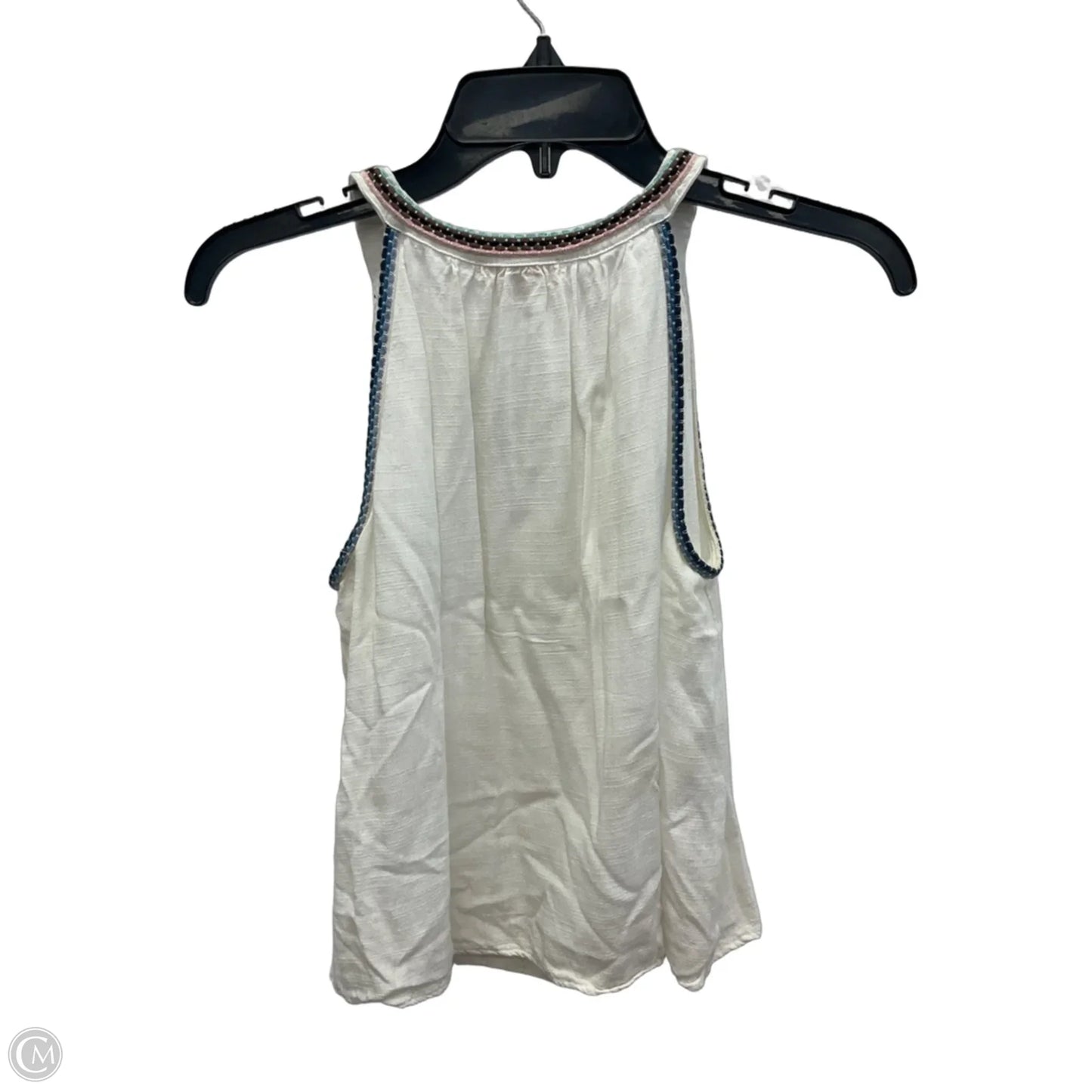 Top Sleeveless By Skies Are Blue In White, Size: M