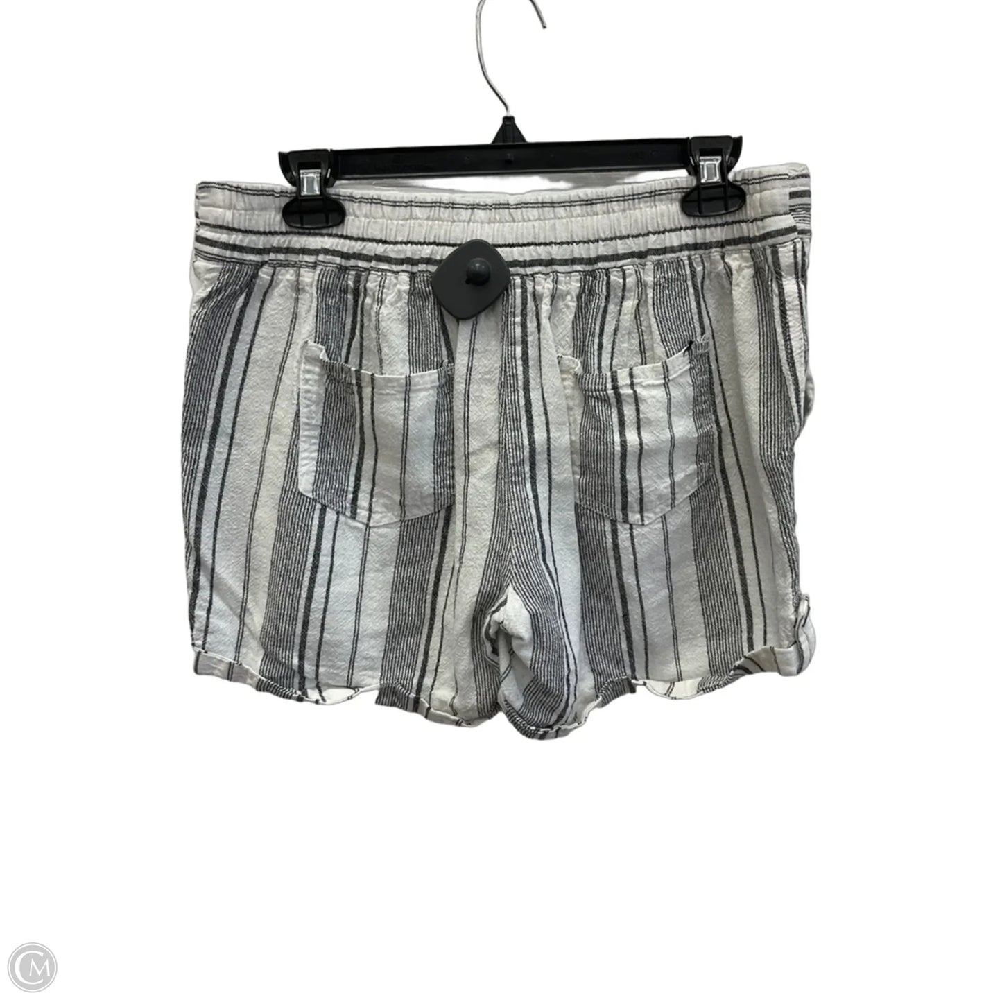 Shorts By Per Se In Striped Pattern, Size: M