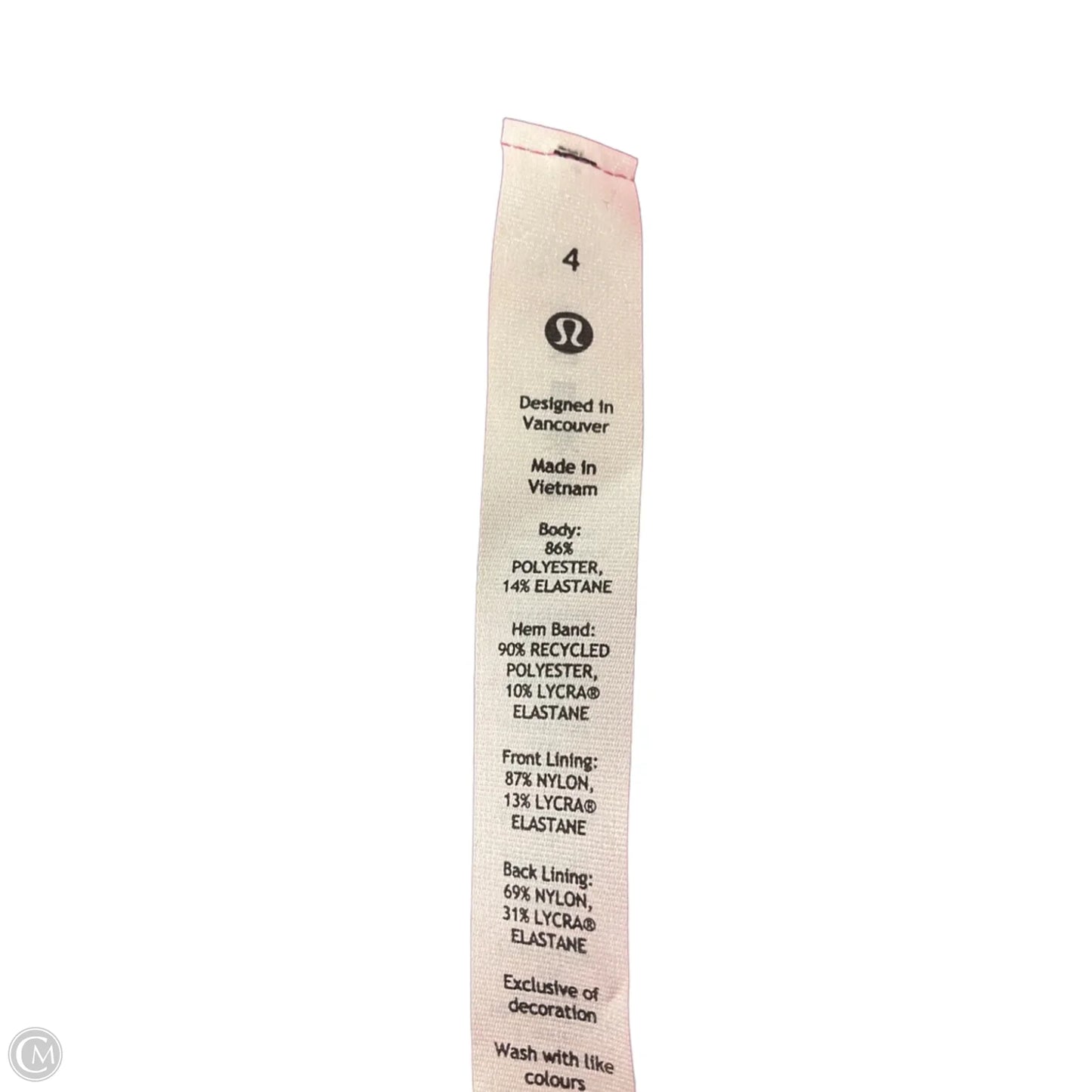 Athletic Skirt By Lululemon In Pink, Size: 4