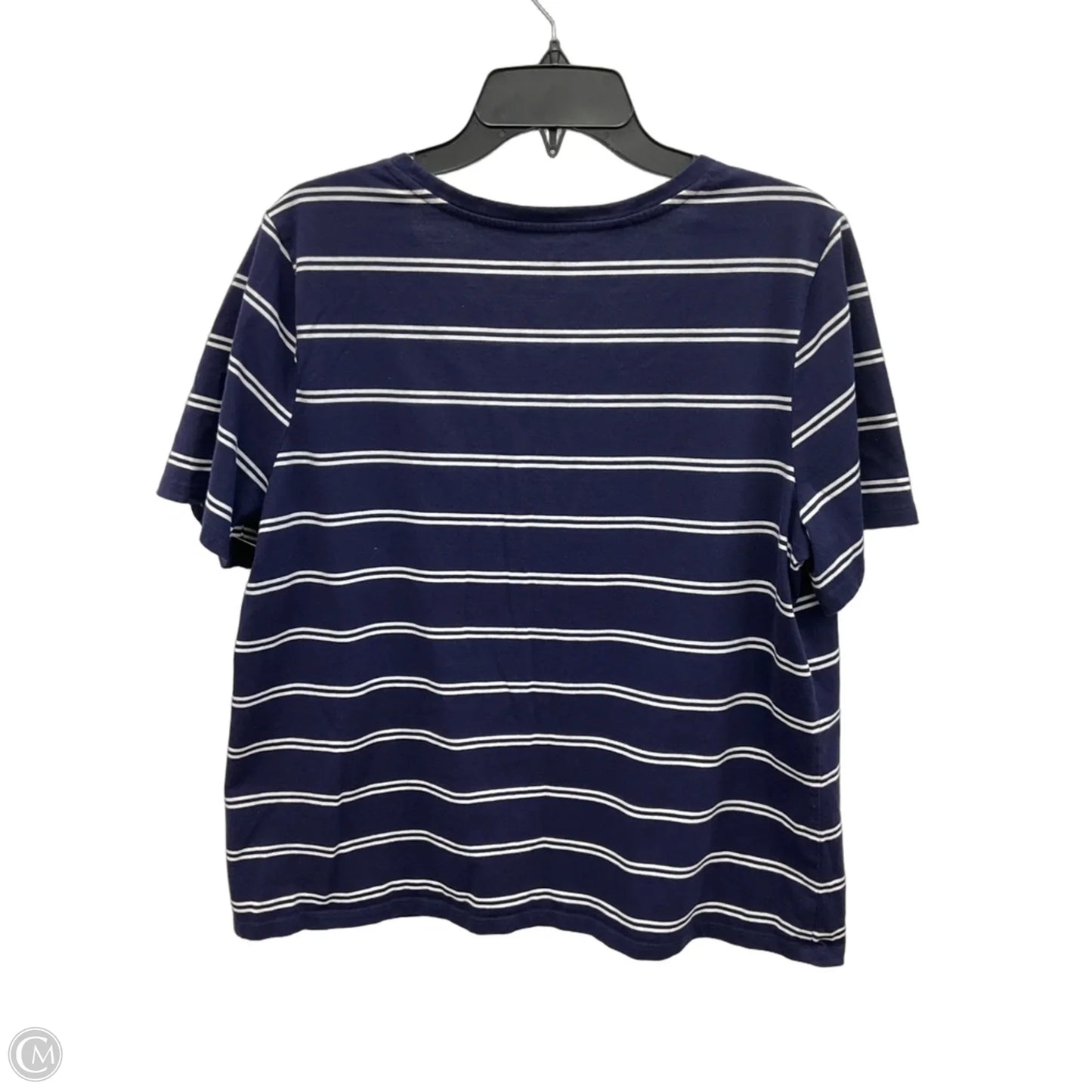Top Short Sleeve By Coral Bay In Striped Pattern, Size: 2