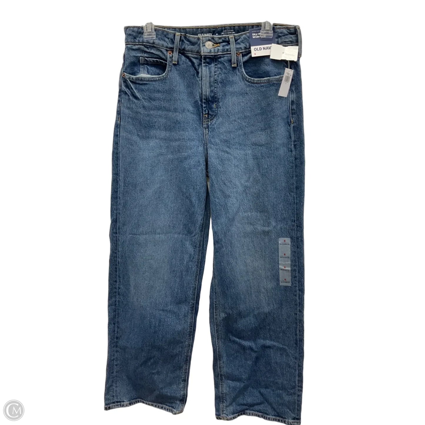 Jeans Wide Leg By Old Navy In Blue, Size: 6