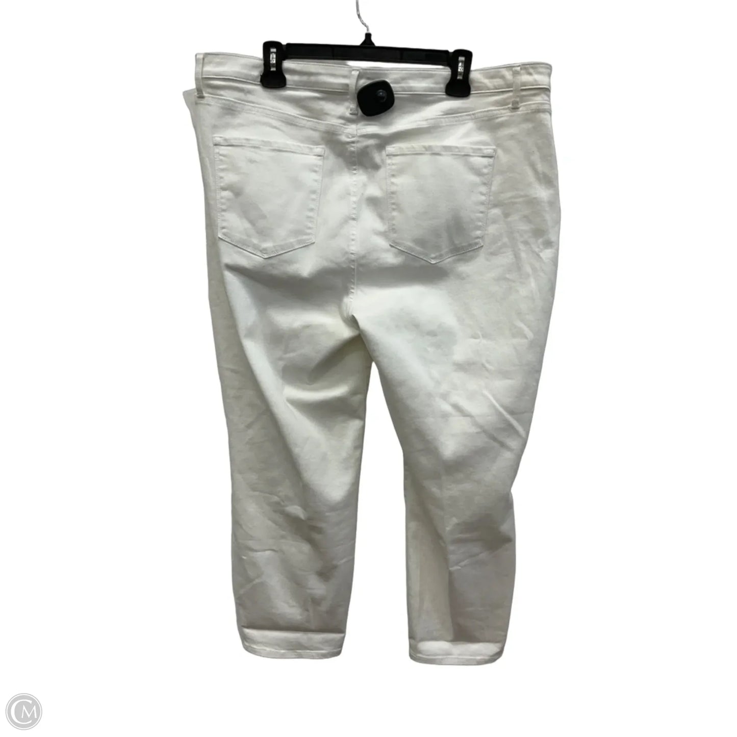 Jeans Skinny By Talbots In White, Size: 18