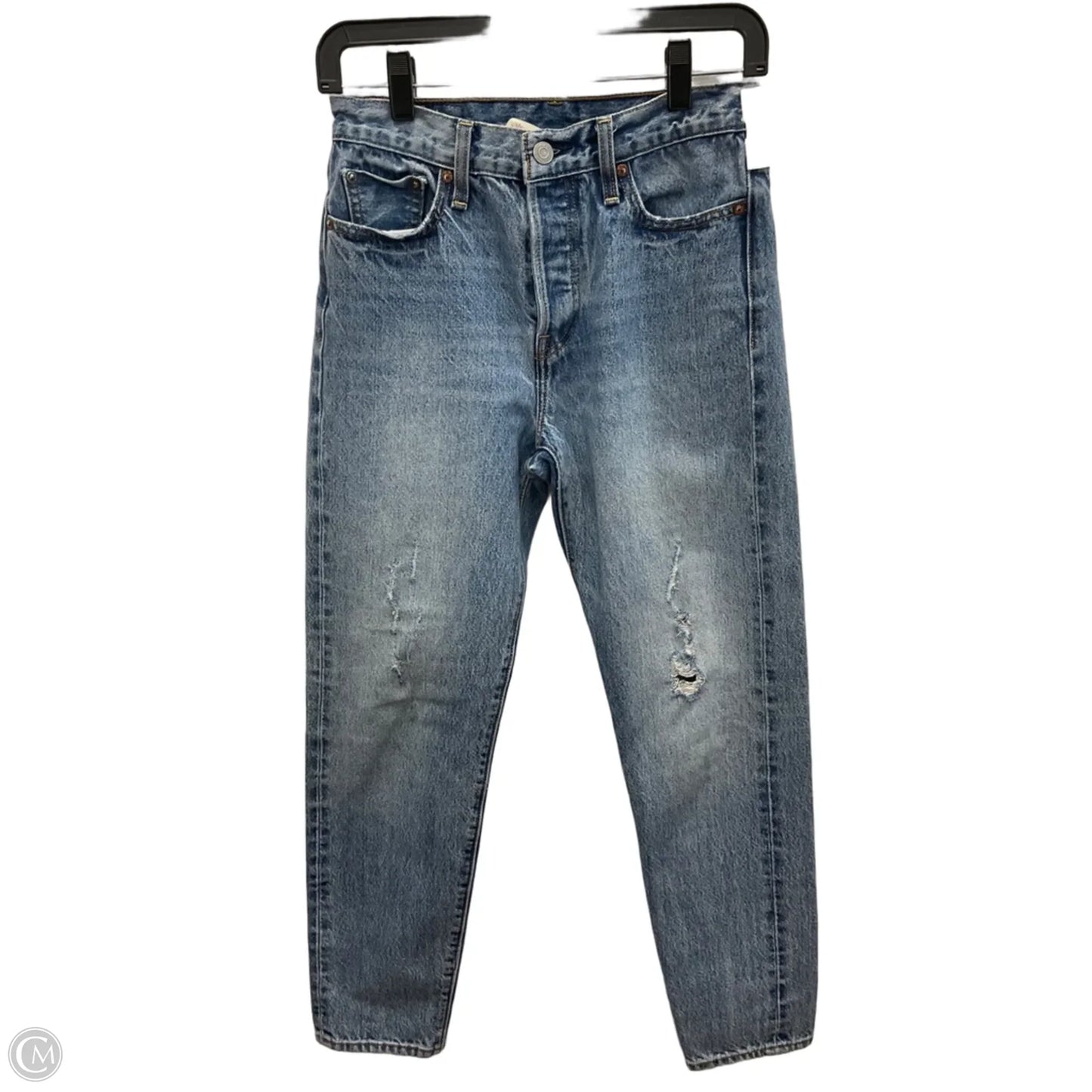 Jeans Skinny By Levis In Blue, Size: 4