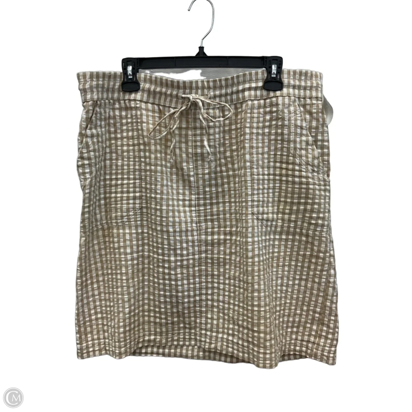 Skirt Midi By Studio West In Plaid Pattern, Size: L