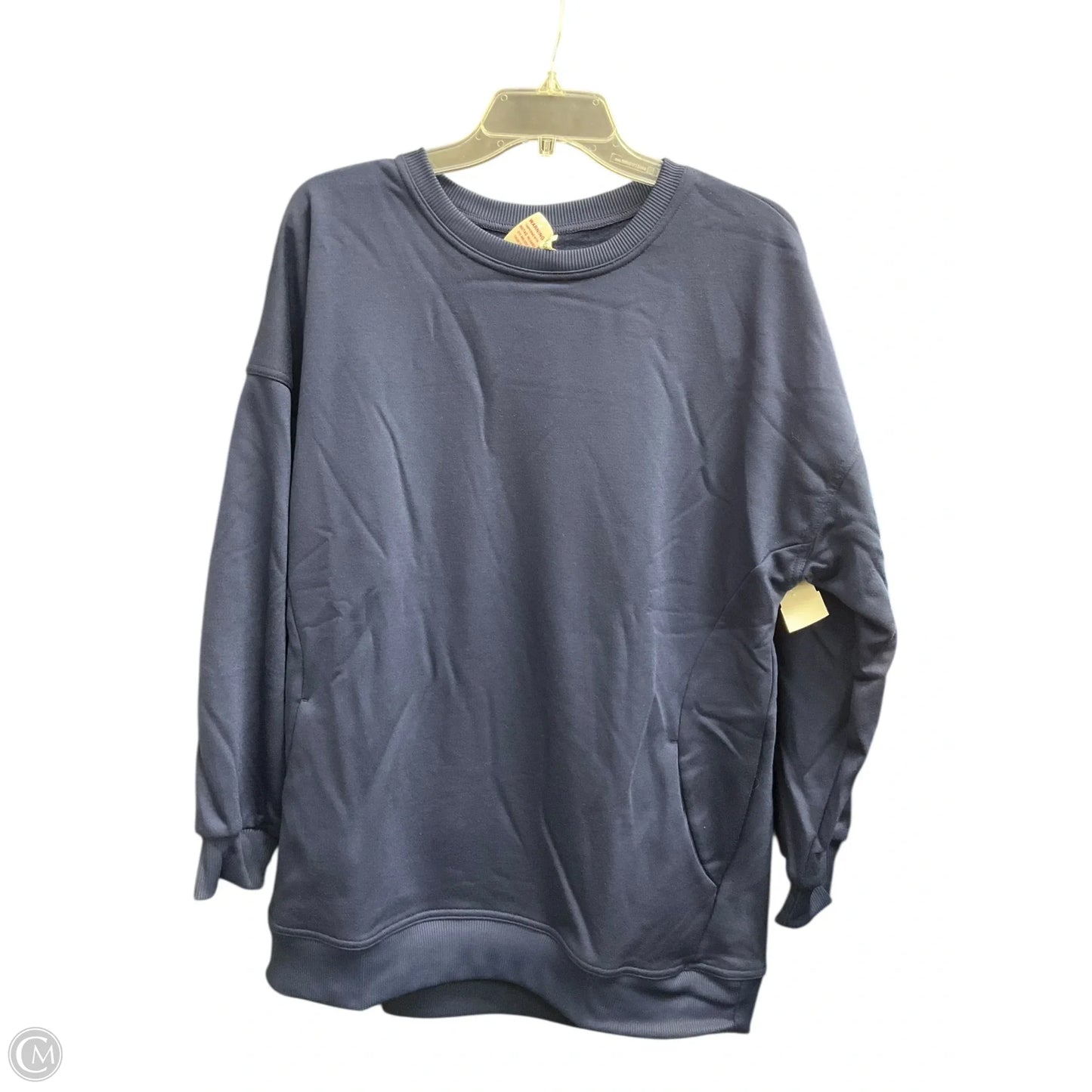 Sweatshirt Crewneck By Halara In Navy, Size: M