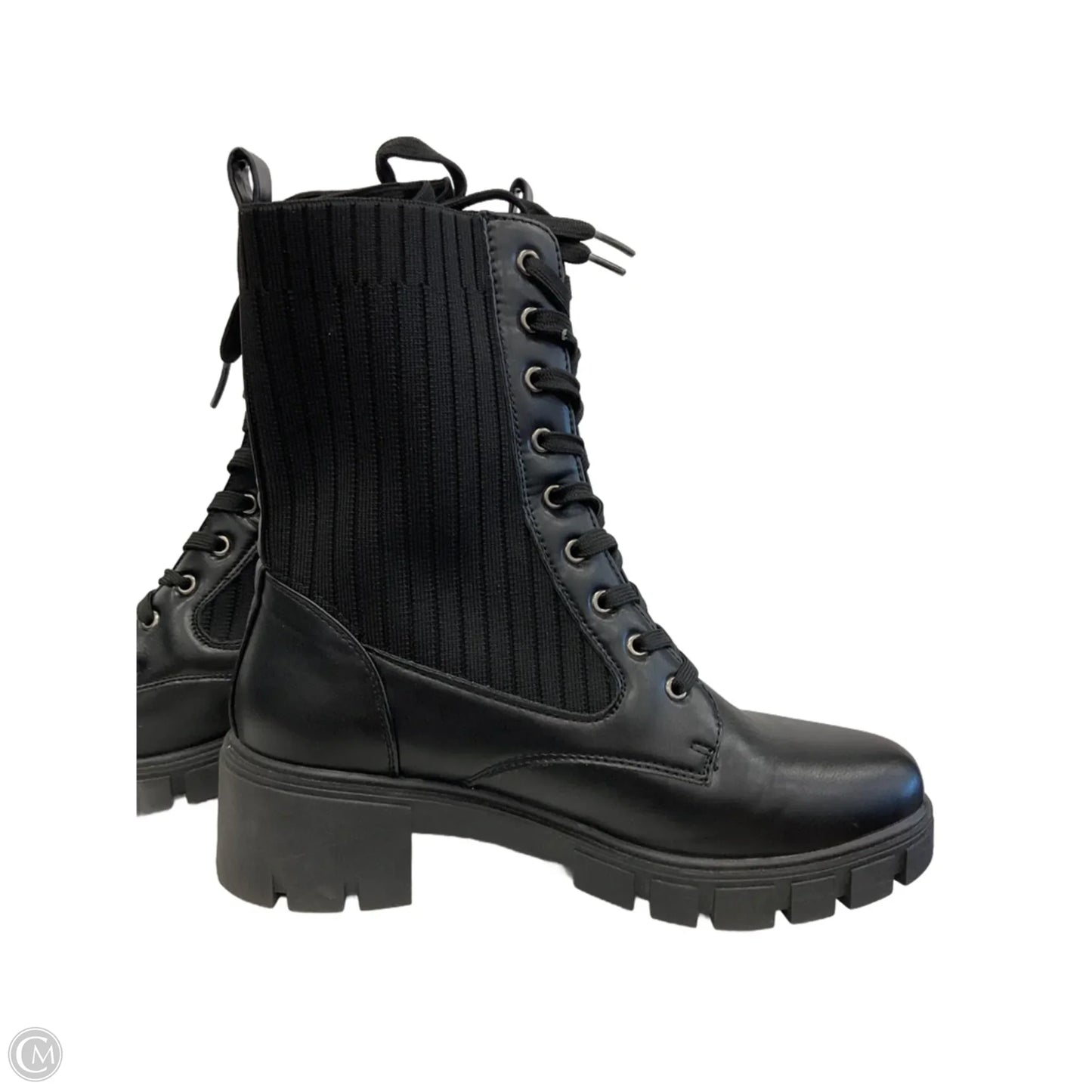 Boots Mid-calf Heels By Qupid In Black, Size: 6