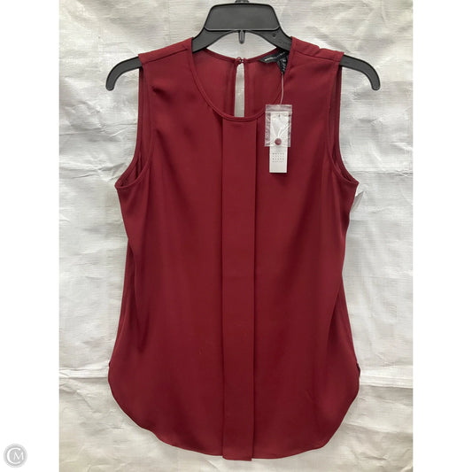 Top Sleeveless By White House Black Market In Red, Size: Xs