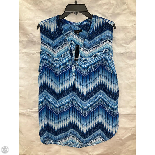 Top Sleeveless By Premise Studio In Blue, Size: 2x