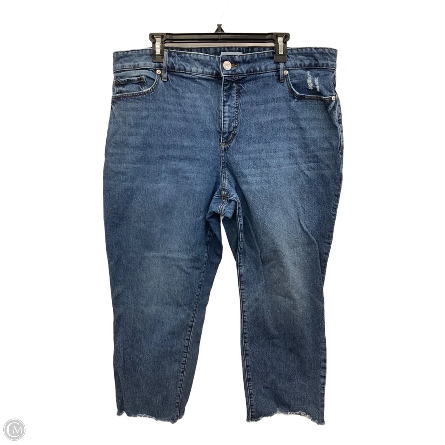 Jeans Straight By Loft In Blue, Size: 18