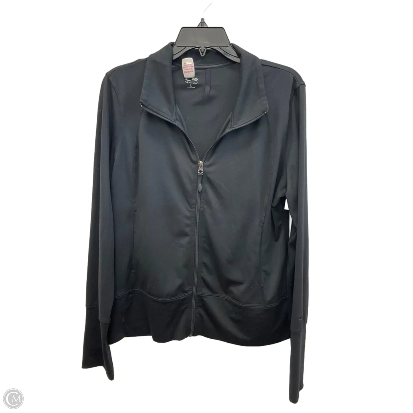 Athletic Jacket By Champion In Black, Size: L