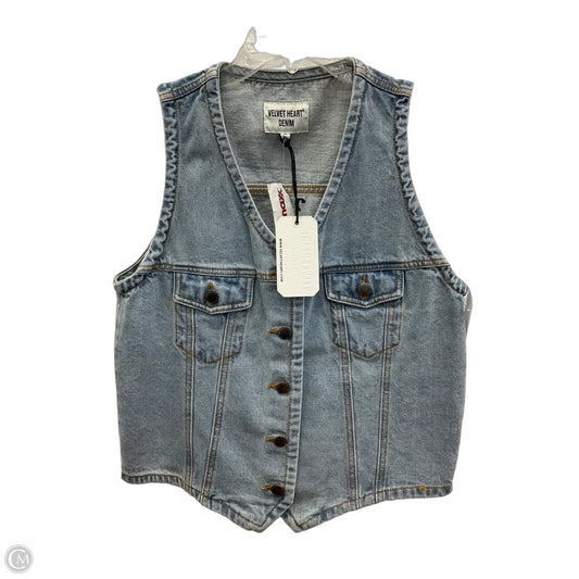 Vest Other By Velvet Heart In Blue Denim, Size: M