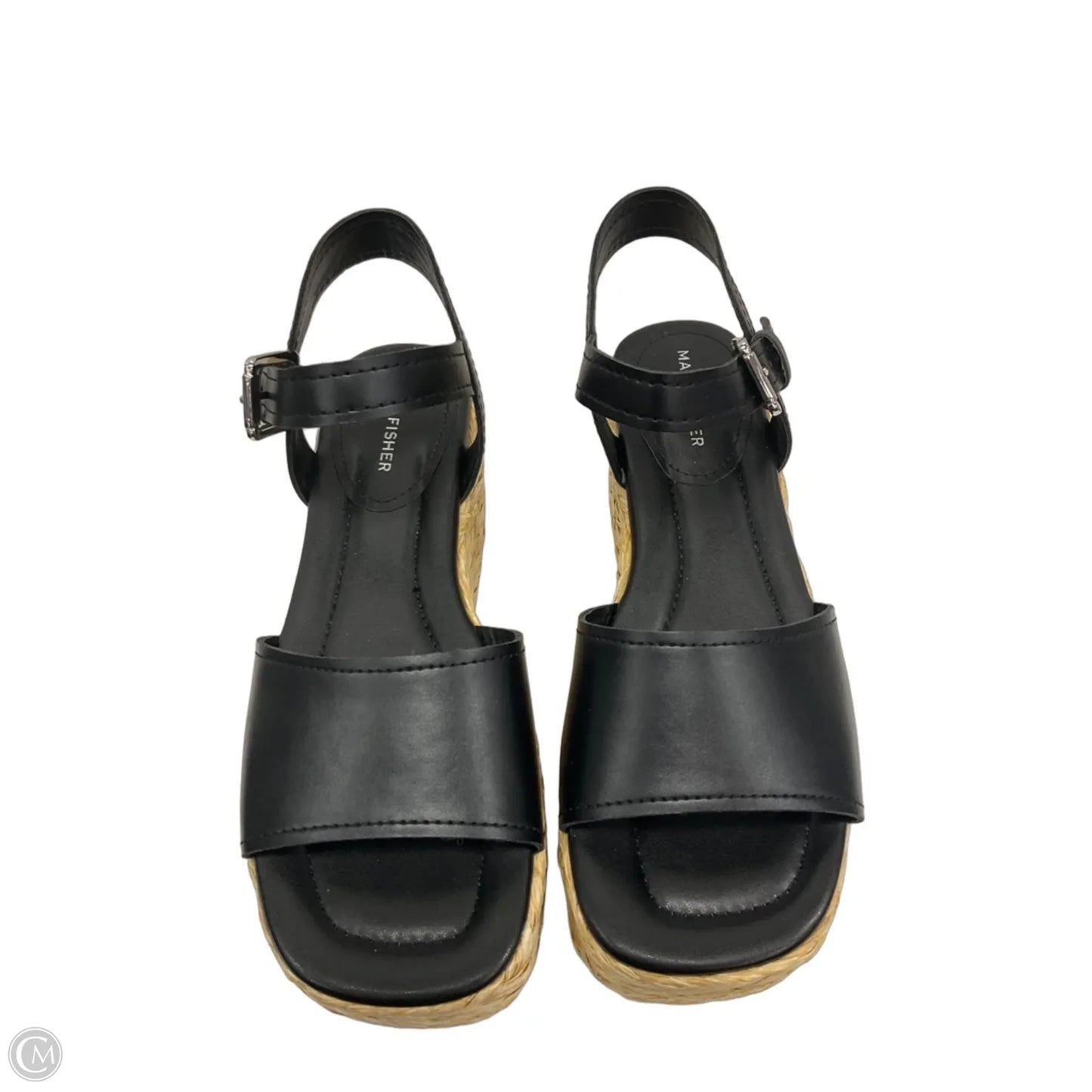 Sandals Heels Platform By Marc Fisher In Black, Size: 8.5