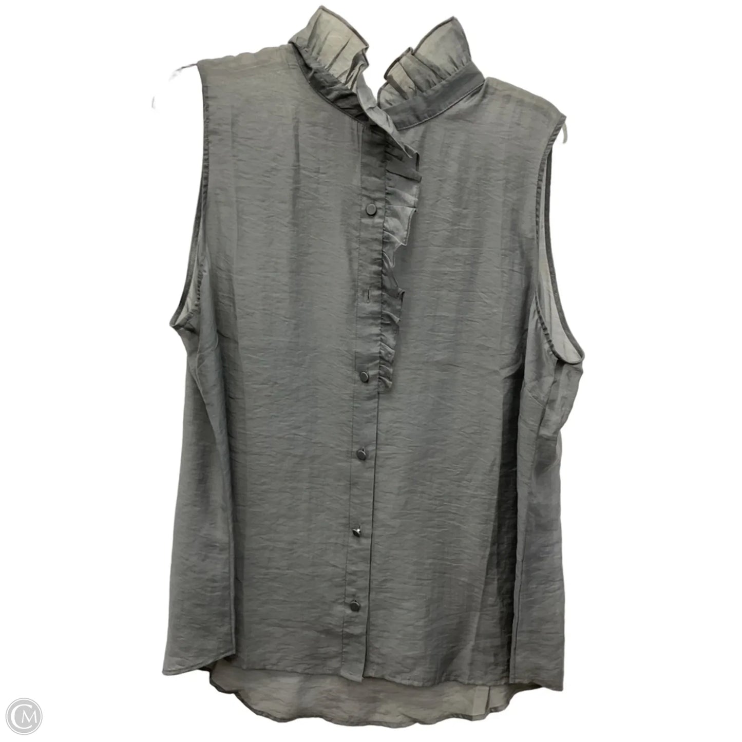 Top Sleeveless By Cabi In Grey, Size: Xl