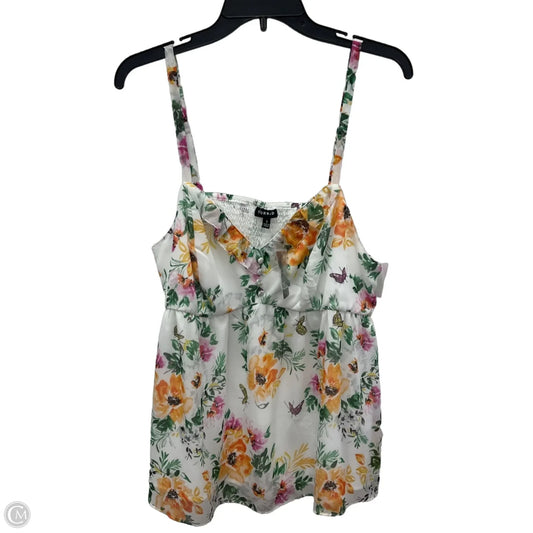 Top Sleeveless By Torrid In White, Size: 1x