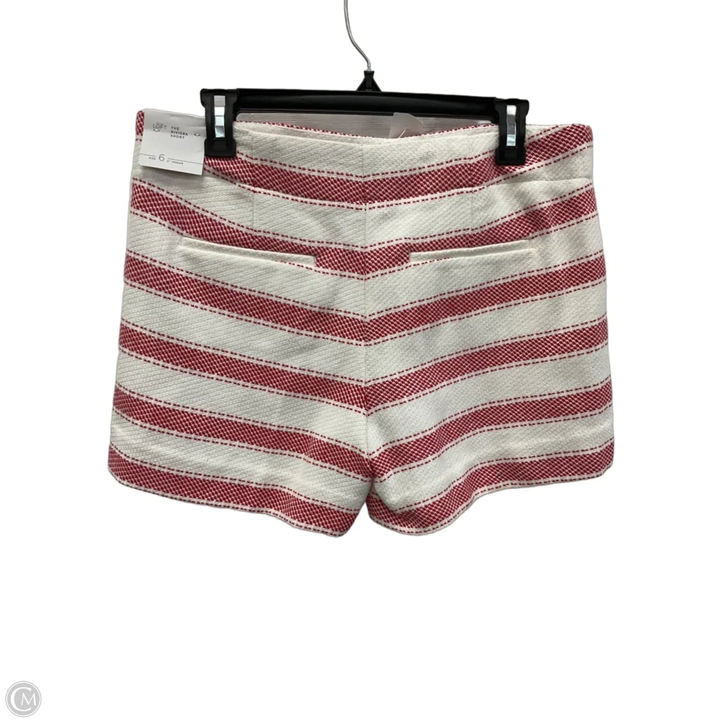 Shorts By Loft In Red & White, Size: 6