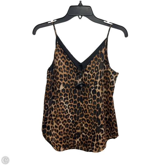 Top Sleeveless By Express In Brown, Size: Xs