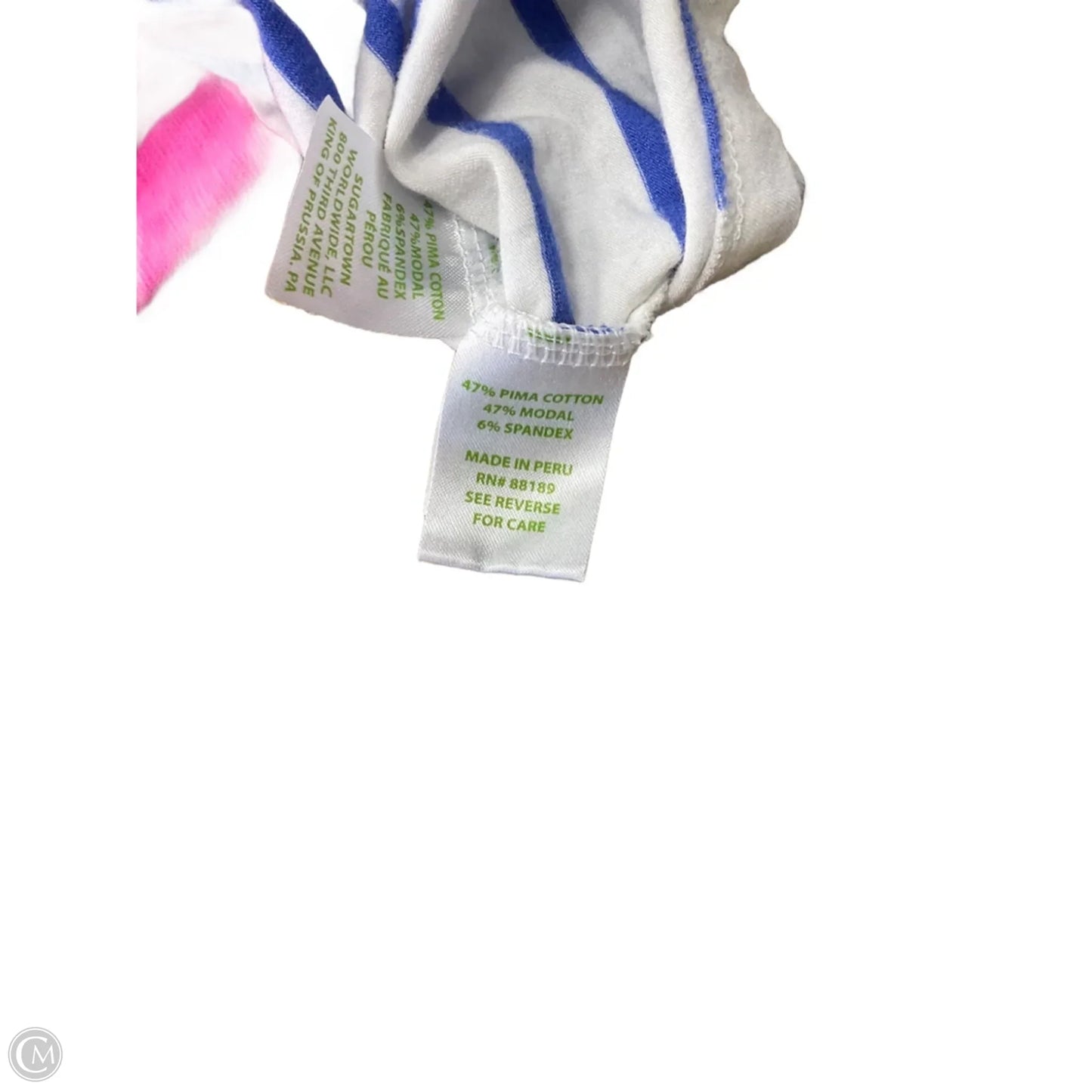 Top Sleeveless Designer By Lilly Pulitzer In Striped Pattern, Size: Xl