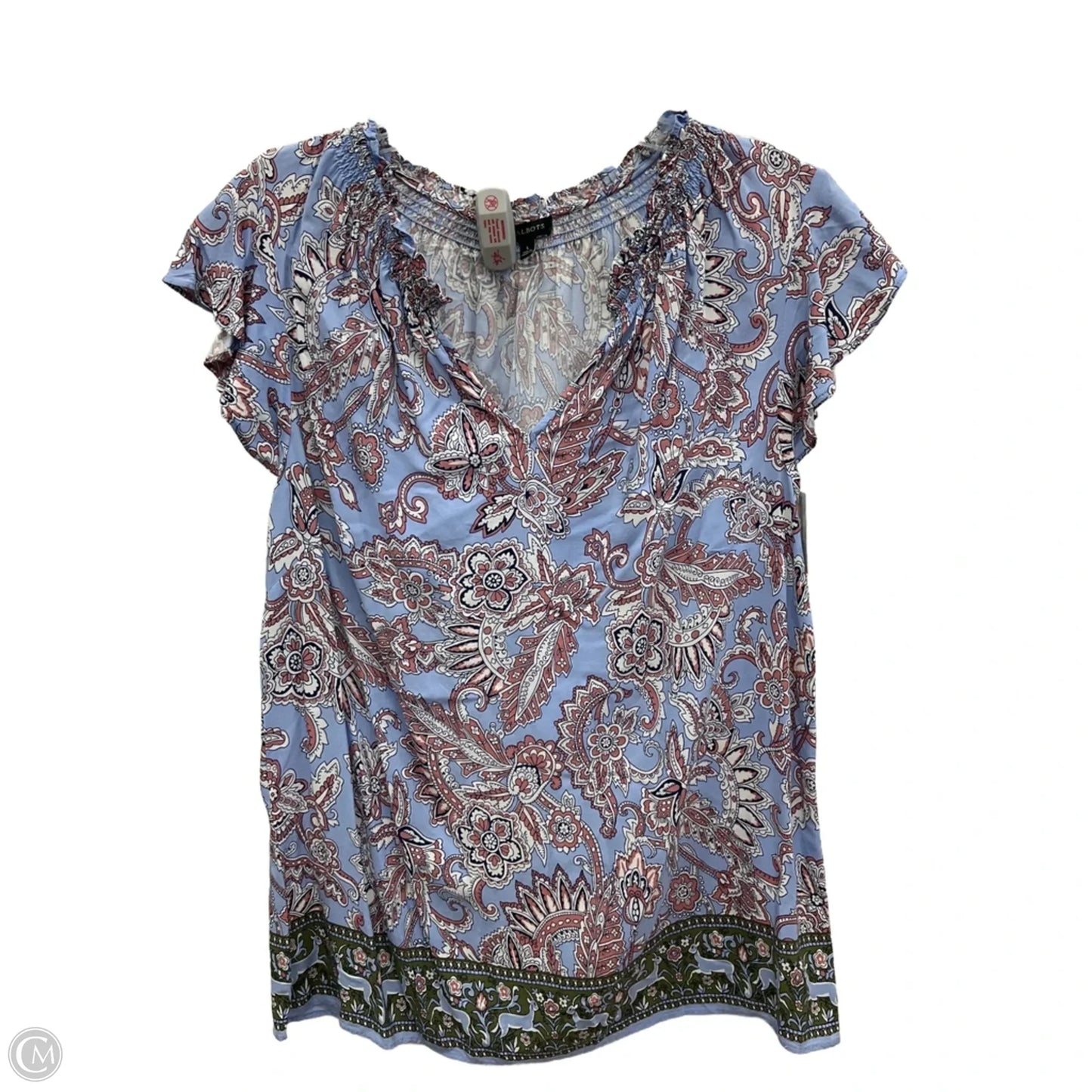 Top Sleeveless By Talbots In Blue, Size: L