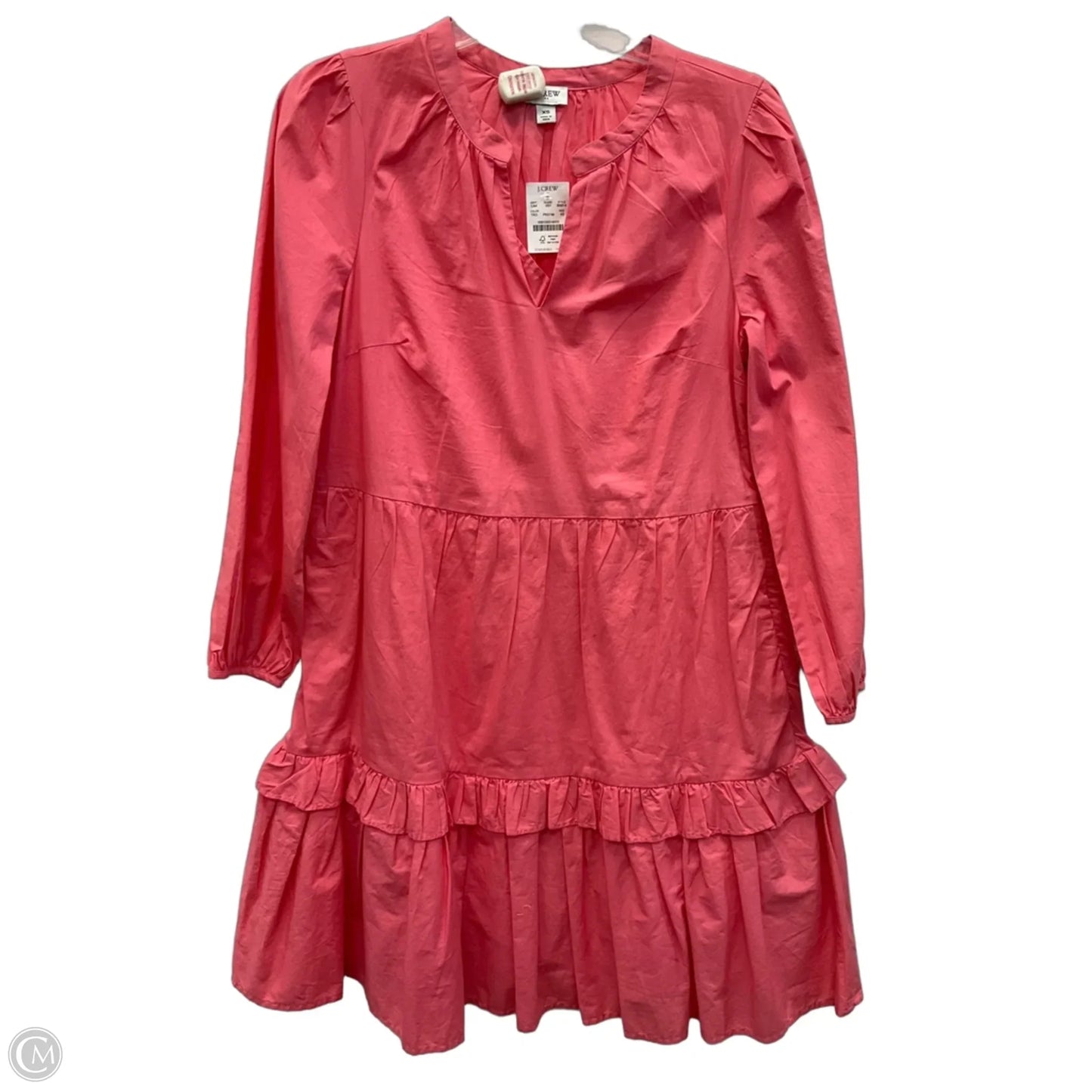 Dress Casual Midi By J. Crew In Pink, Size: Xs