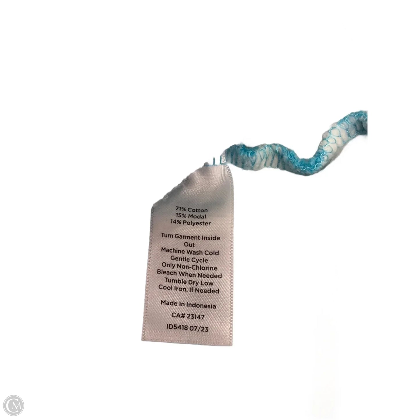 Top Long Sleeve By Talbots In Blue, Size: Xl