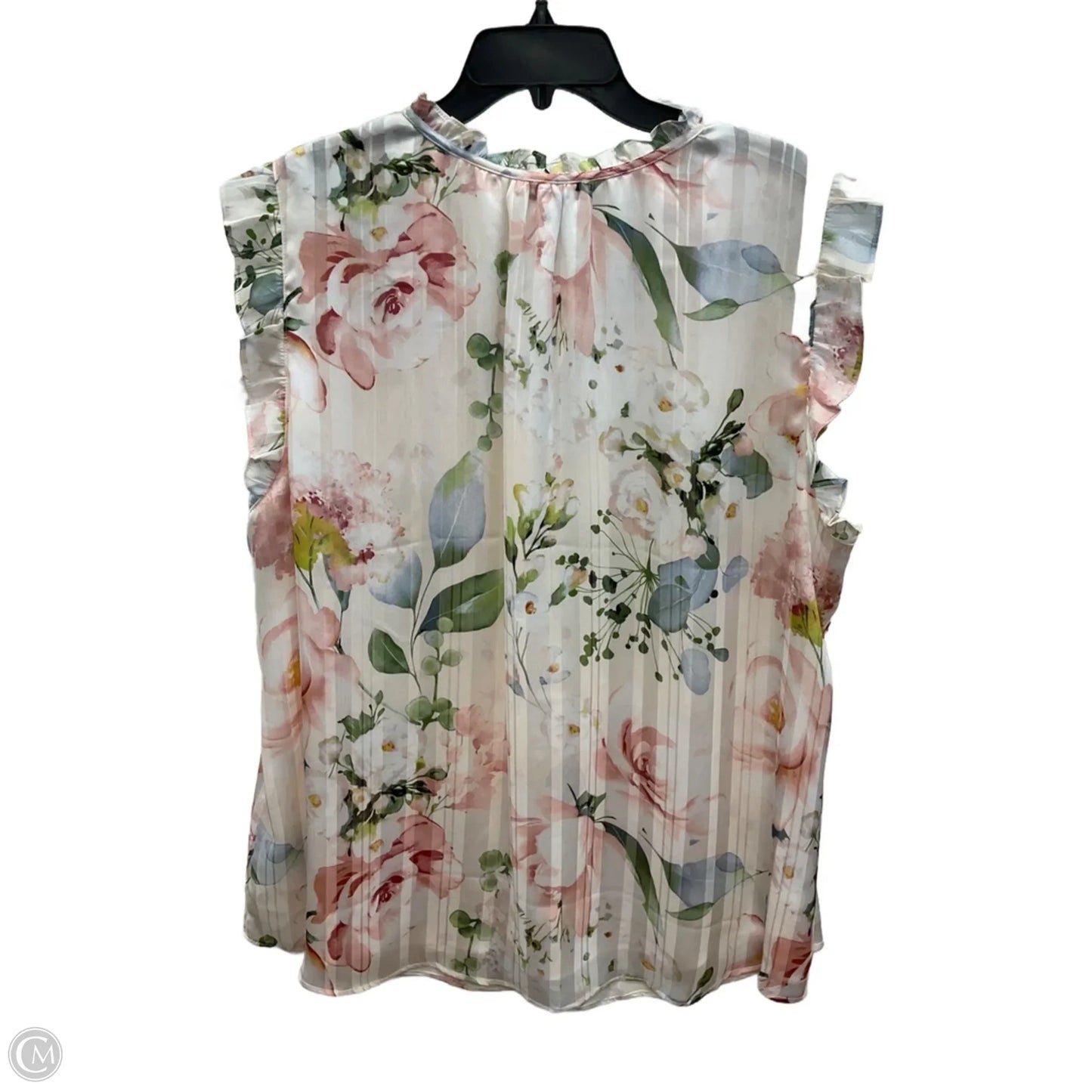 Top Sleeveless By Maison Damelie In Pink, Size: 2x