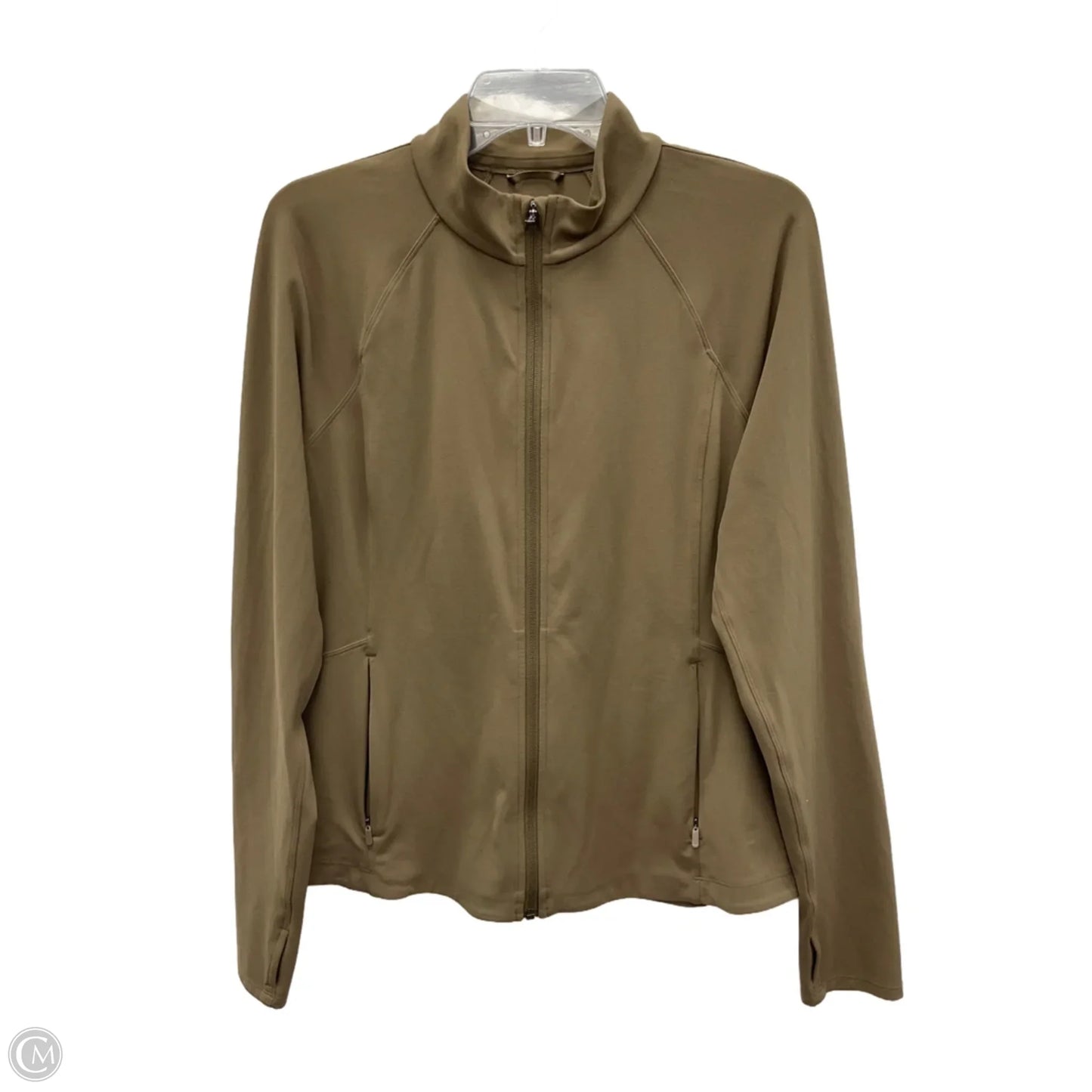 Athletic Jacket By Athleta In Brown, Size: Xl