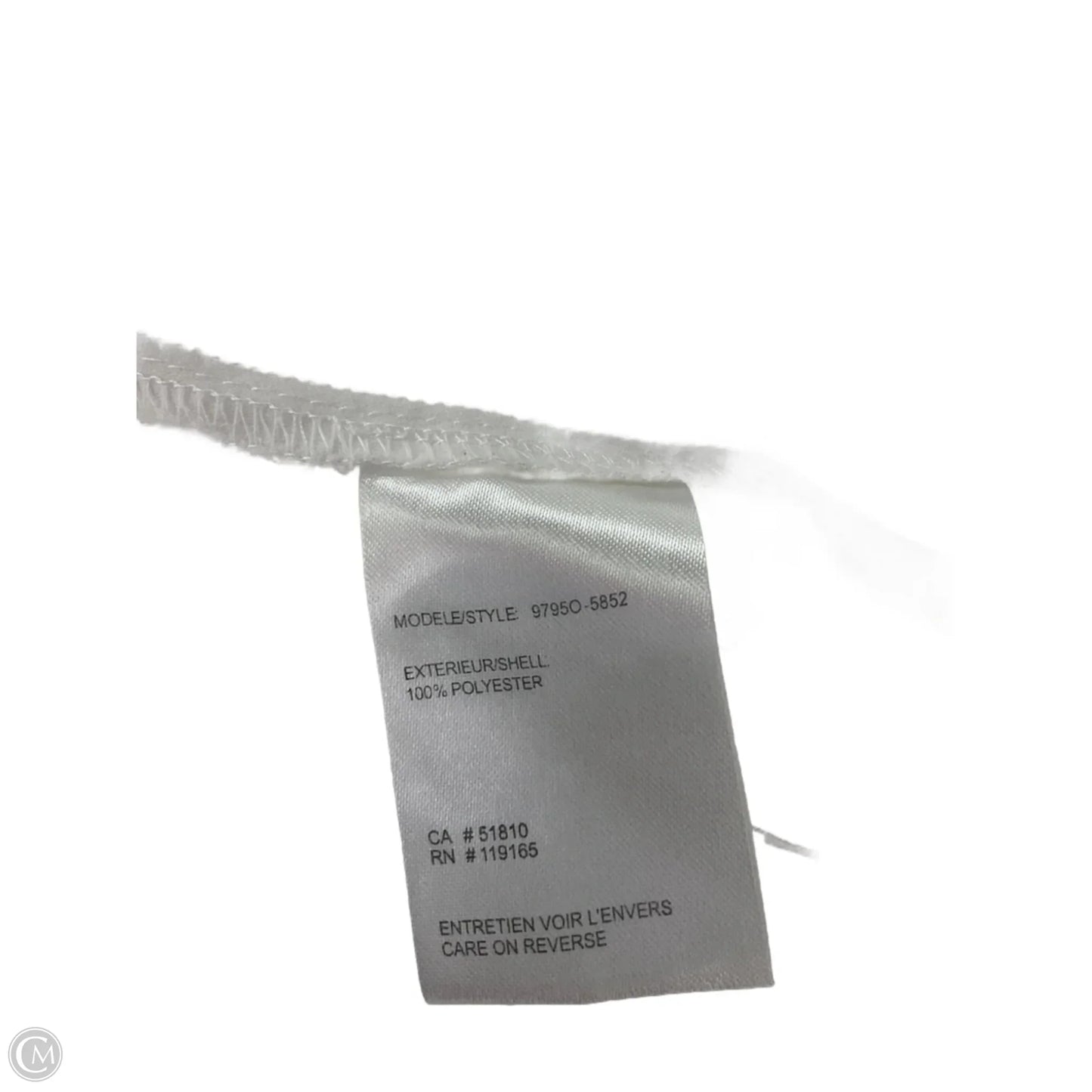 Blouse Long Sleeve By Tribal In White, Size: M