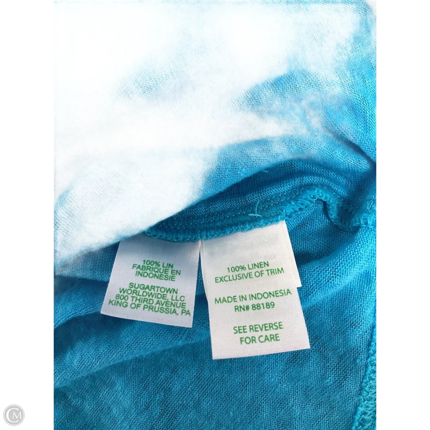 Top Short Sleeve Designer By Lilly Pulitzer In Blue, Size: Xl