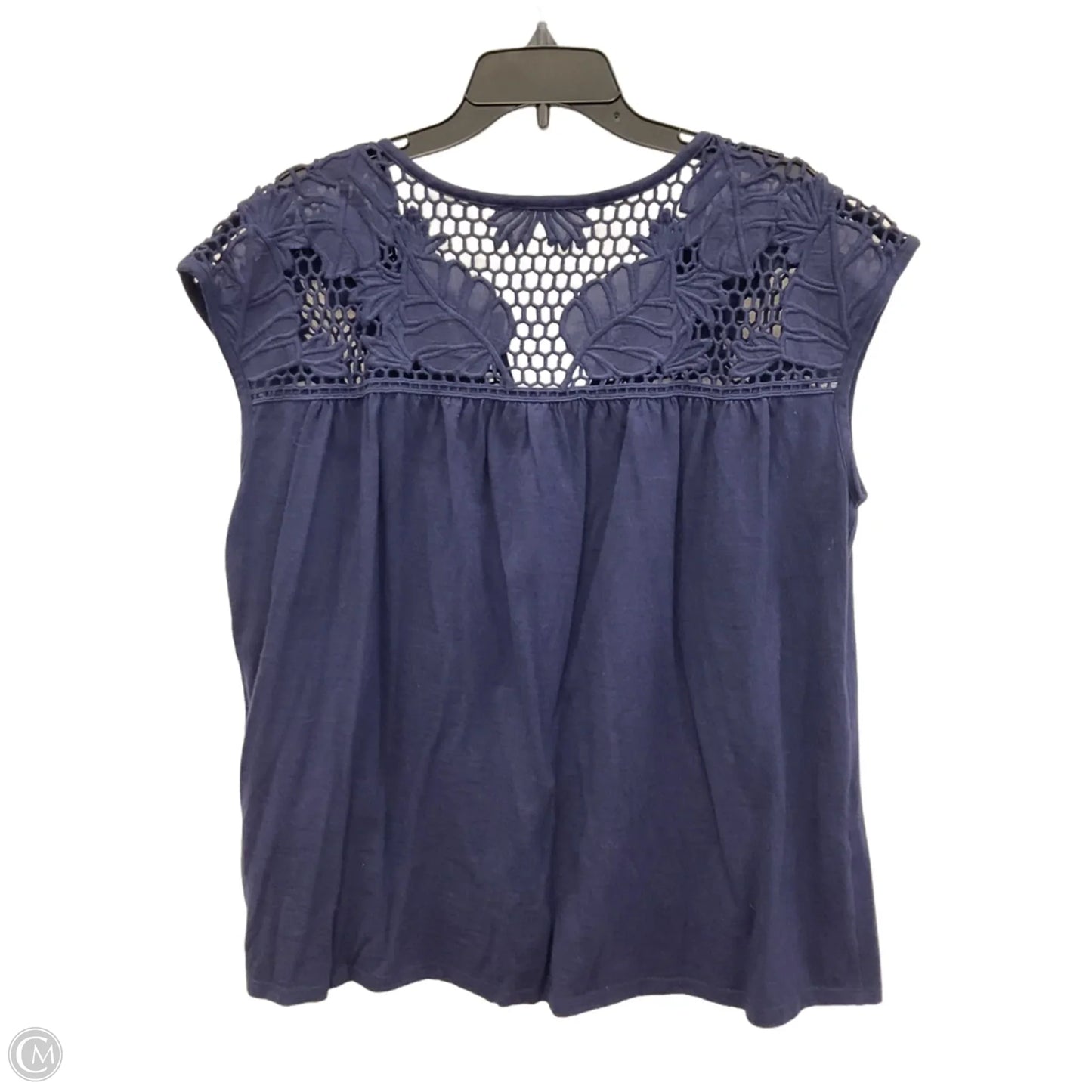 Top Sleeveless Designer By Lilly Pulitzer In Navy, Size: Xl