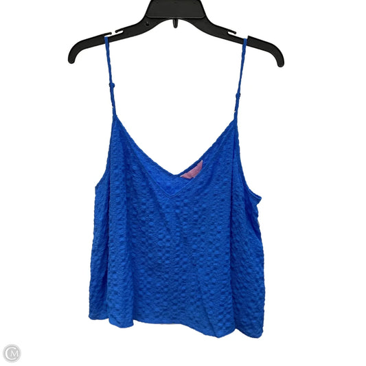 Top Sleeveless Designer By Lilly Pulitzer In Blue, Size: Xl