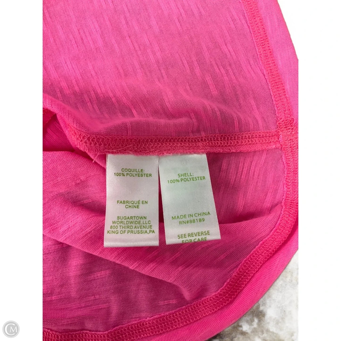 Top Sleeveless Designer By Lilly Pulitzer In Pink, Size: Xl